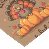 Grateful Hearts Thanksgiving Turkey Korte Tafelloper (Hoek)