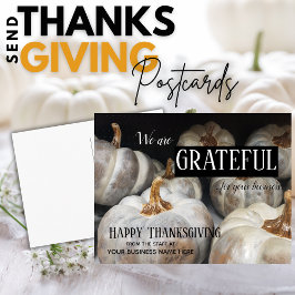 Grateful Herfst Business Thanksgiving Briefkaart