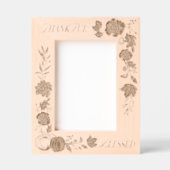 Grateful Herfst Foliage Autumn Flowers & Pumpkins Gegraveerde Lijstjes (Voorkant)