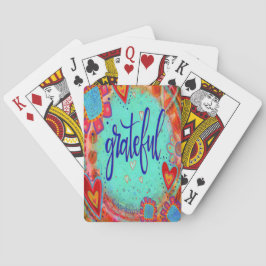 "Grateful" inspiratie Pokerkaarten