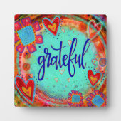 Grateful  Inspirerend grillige ezel Fotoplaat (Voorkant)