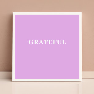 Grateful Inspirerend Moderne Minimalist Poster