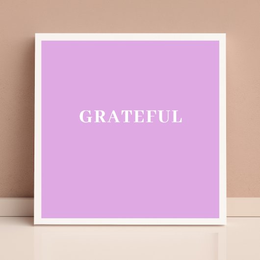 Grateful Inspirerend Moderne Minimalist Poster