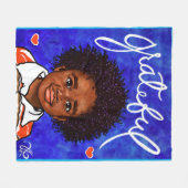 Grateful Love Child Adoption Hearts Joy Fleece Deken (Voorkant (Horizontaal))