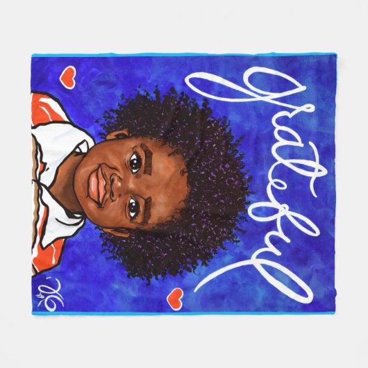 Grateful Love Child Adoption Hearts Joy Fleece Deken (Voorkant (Horizontaal))