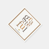 Grateful Modern Typography Thanksgiving Servet (Hoek)