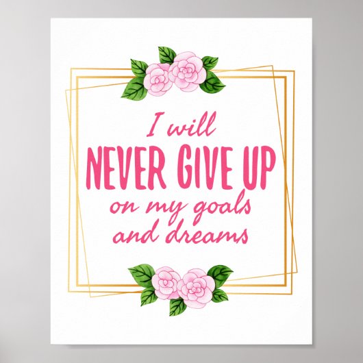 Grateful Motivation words for life and Success Poster (Voorkant)