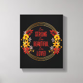 Grateful Motivation words for Succesvol Canvas Afdruk (Voorkant)