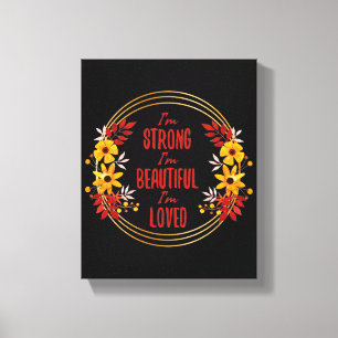 Grateful Motivation words for Succesvol Canvas Afdruk