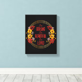 Grateful Motivation words for Succesvol Canvas Afdruk (Insitu (Houten vloer))