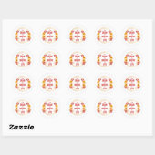 Grateful Motivation words for Succesvol Ronde Sticker (Vel)
