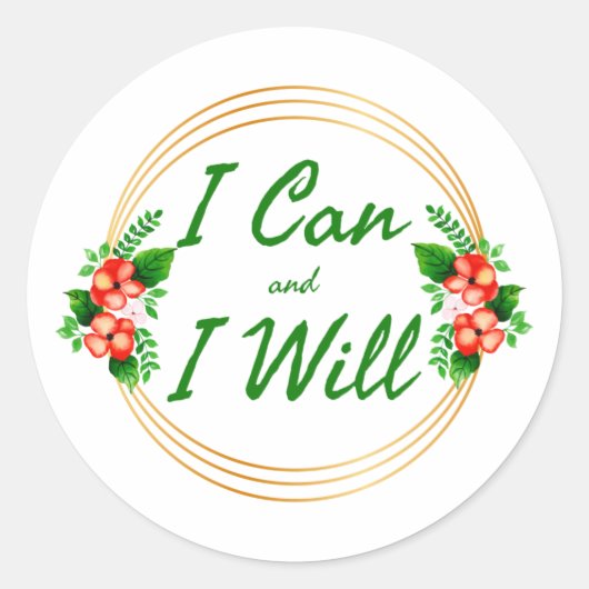 Grateful Motivation words for work Ronde Sticker (Voorkant)