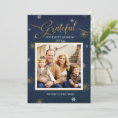 Grateful Photo kerstkaart Kaart (Staand voorkant)