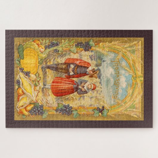 Grateful Pilgrims Thanksgiving Puzzles Legpuzzel (Horizontaal)