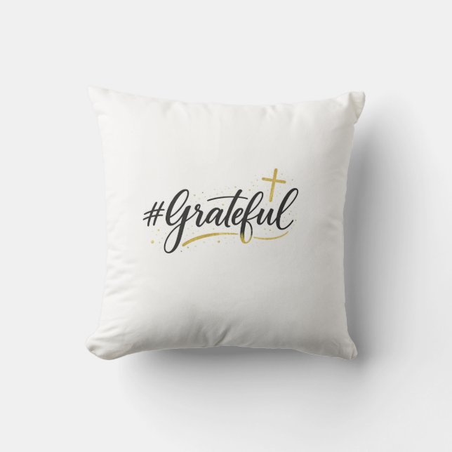 #grateful Pillow Kussen (Voorkant)