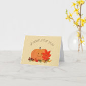 Grateful Pumpkin Kaart (Gele Bloem)