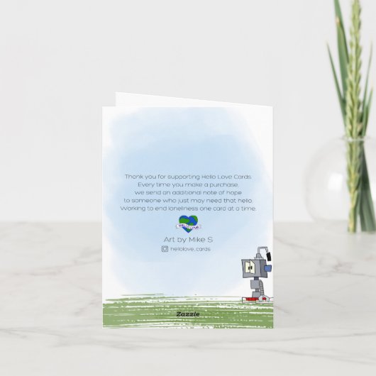 Grateful Robot Kaart (Achterkant)