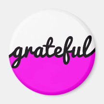 Grateful Script Modern Hot Pink Black en White