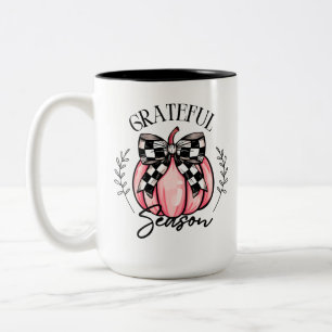 Grateful Season Pumpkin Herfst Tweekleurige Koffiemok