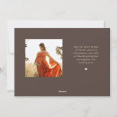 Grateful Season Thanksgiving Photo Cards Feestdagenkaart (Achterkant)