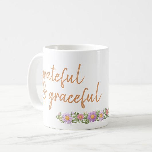 Grateful & sierlijke dansende hamster koffiemok (Voorkant links)