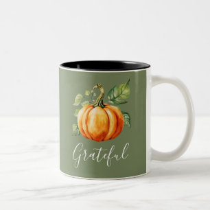 Grateful Sinaasappel pompoen Moss Green Tweekleurige Koffiemok