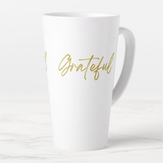 Grateful Tall Latte Mok (Rechterhoek)