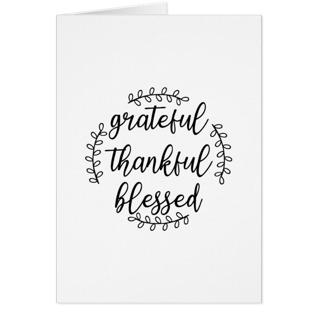 Grateful Thankful Blessed (Voorkant)