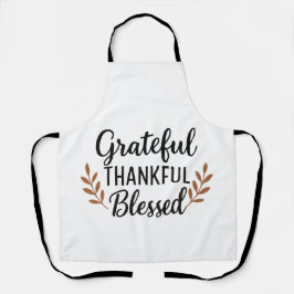 Grateful, Thankful, Blessed Apron Schort