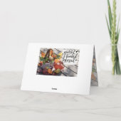 Grateful Thankful Blessed Autumn Inspirerend Kaart (Achterkant)