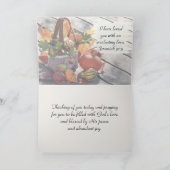 Grateful Thankful Blessed Autumn Inspirerend Kaart (Binnen)