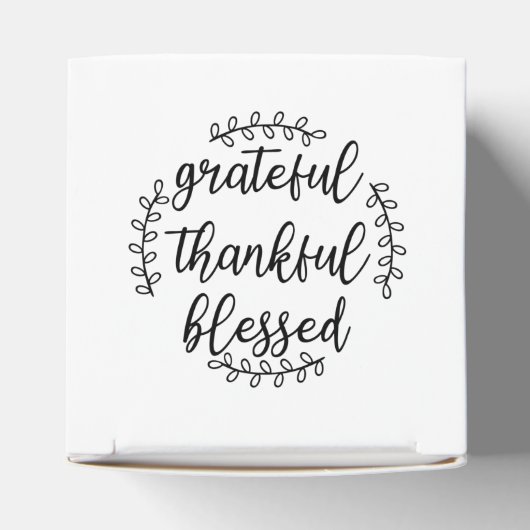 Grateful Thankful Blessed Bedankdoosjes (Bovenkant)