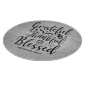 Grateful Thankful Blessed Cutting Board Snijplank (Hoek)
