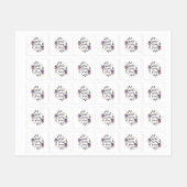 Grateful Thankful Blessed Floral Labels (Vel)