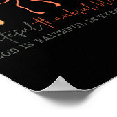 Grateful Thankful Blessed God's Faithful Christian Poster (Hoek)