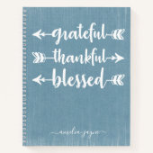 Grateful Thankful Blessed Gratitude Journal Notitieboek (Voorkant)