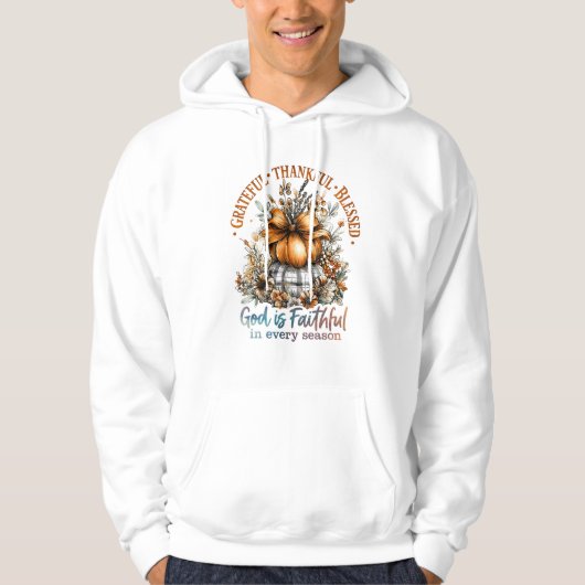 Grateful Thankful Blessed Hoodie (Voorkant)