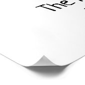 Grateful Thankful Blessed Leaves Herfst Oranje Red Poster (Hoek)