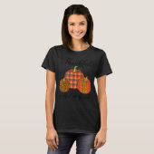 Grateful Thankful Blessed Leopard Pumpkin Th T-shirt (Voorkant volledig)