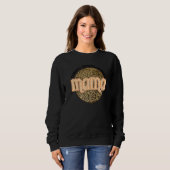 Grateful Thankful Blessed Mama Leopard Herfst Beda Trui (Voorkant volledig)