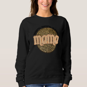 Grateful Thankful Blessed Mama Leopard Herfst Beda Trui
