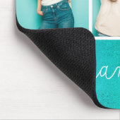 Grateful Thankful Blessed Moderne Drie Foto Muismat (Hoek)