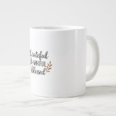Grateful, Thankful, Blessed Mug Grote Koffiekop (Voorkant rechts)