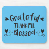 Grateful Thankful Blessed Muismat (Voorkant)