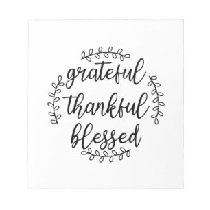 Grateful Thankful Blessed Notitieblok