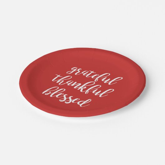 GRATEFUL THANKFUL BLESSED | PAPIEREN BORDJE (Gekanteld)