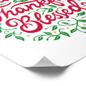 Grateful Thankful Blessed Poster (Hoek)