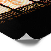 Grateful Thankful Blessed Religious Christian Poster (Hoek)