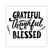 Grateful Thankful Blessed Rubberstempel (Afrduk)