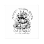 Grateful Thankful Blessed Rubberstempel (Afrduk)